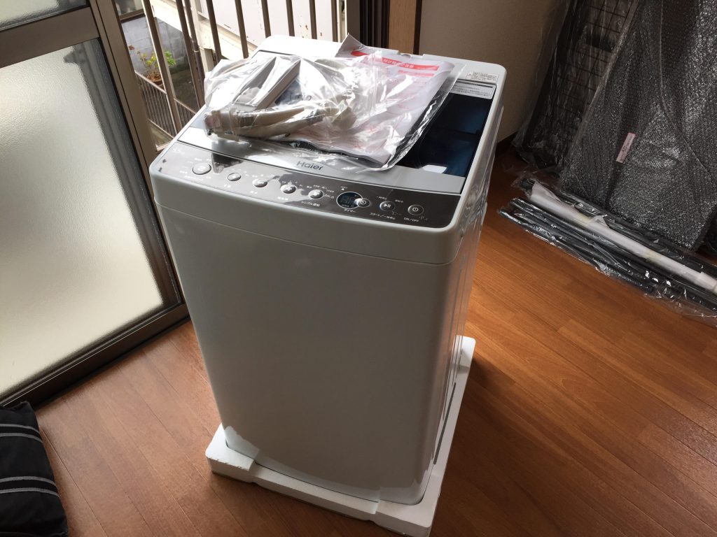 横浜市中区にて洗濯機の取り付け依頼を頂きました