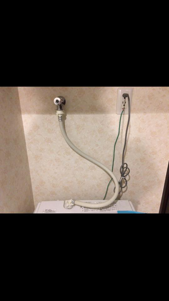 横浜市青葉区にて洗濯機の取り付け依頼を頂きました