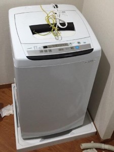 目黒区にて洗濯機の取り付け依頼を頂きました