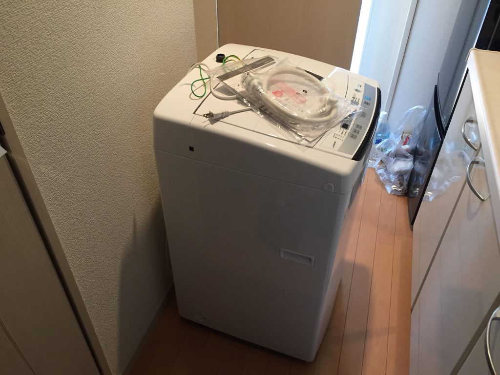 荒川区にて洗濯機の取り付け依頼を頂きました