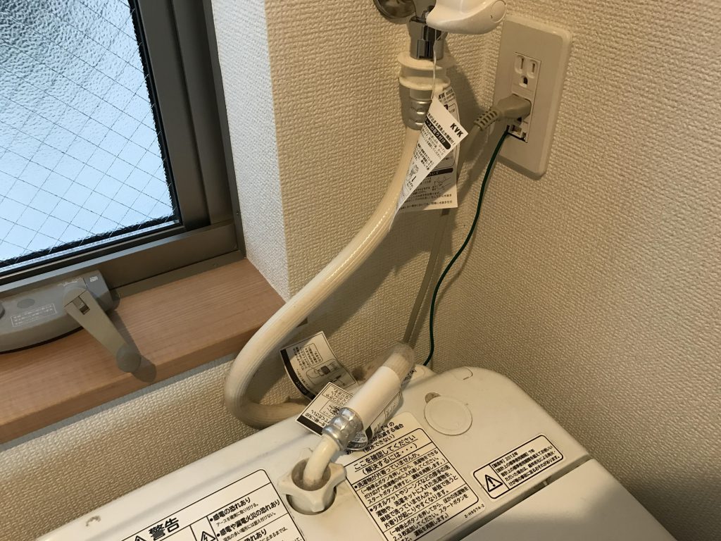 横浜市磯子区にて洗濯機の取り付け依頼を頂きました