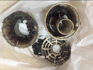 東京都大田区で洗濯機の排水口つまりを修理してきました