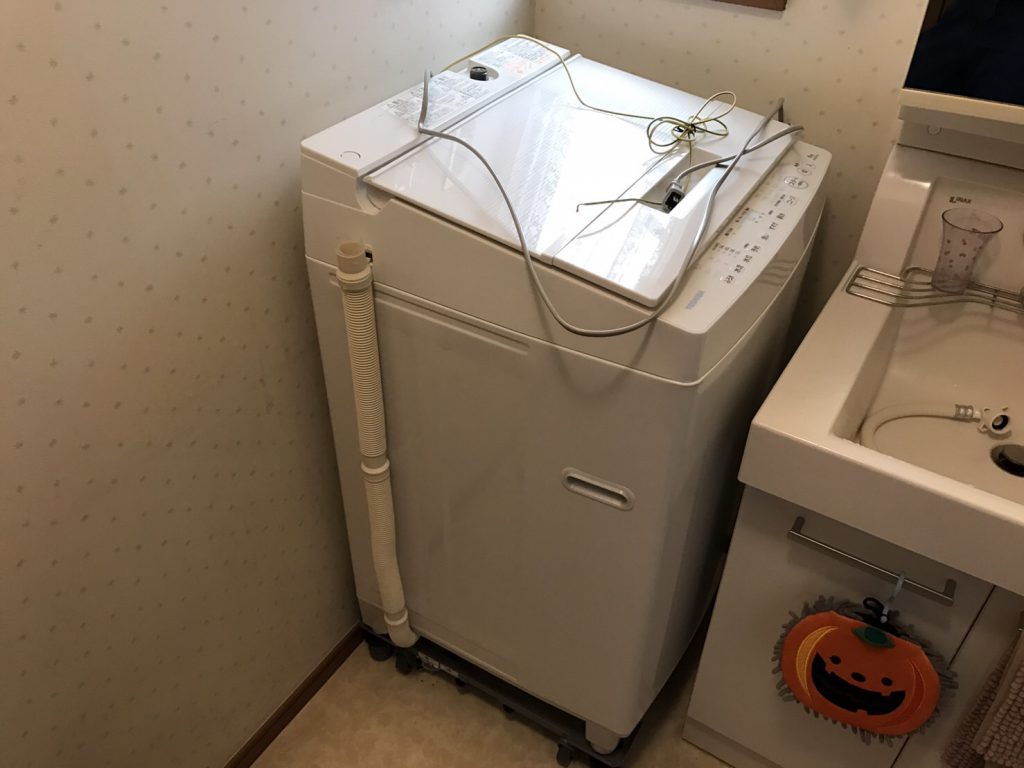 東京都板橋区で洗濯機排水口のつまりを修理してきました