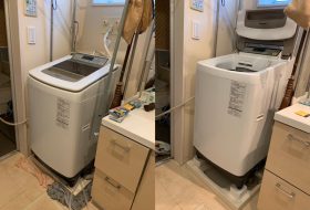 横浜市中区で洗濯機の蛇口の水漏れ修理をしてきました